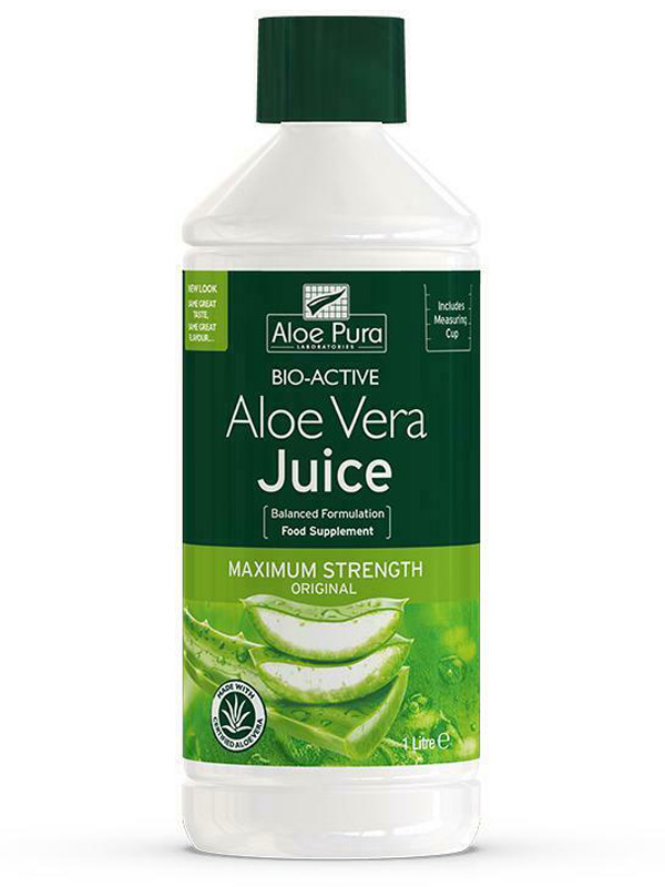 Aloe Vera Juice Max Strength 1ltr 1000ml (Aloe Pura)