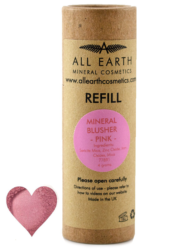 Mineral Blusher Pink, Refill 4g (All Earth Mineral Cosmetics)