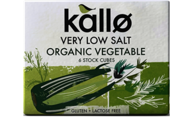 Vegetable Stock Cubes - Very Low Salt, Organic 60g (Kallo)