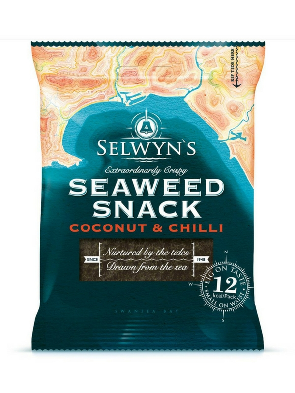 Coconut & Chilli Seaweed Snack 4g (Selwyns)