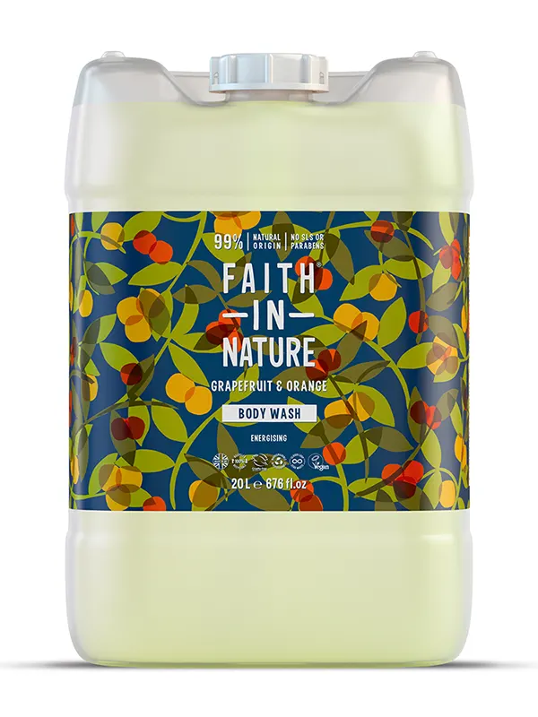 Body Wash Grapefruit and Orange 20L (Faith In Nature)