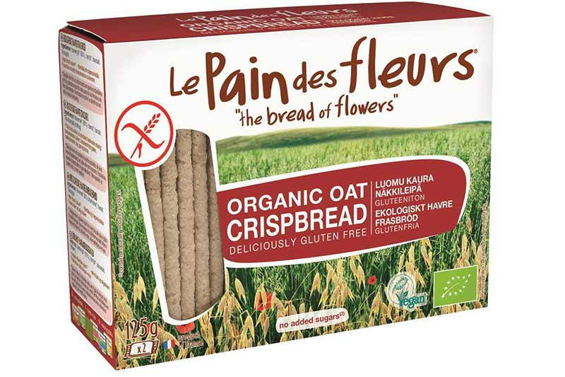 Gluten-Free Oat Crispbread 125g, Organic (Le Pain des Fleurs)