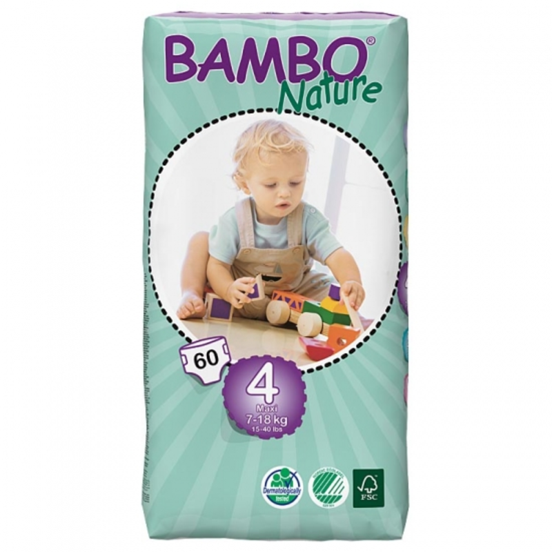 Bambo Maxi Nappies x 60 (Beaming Baby)