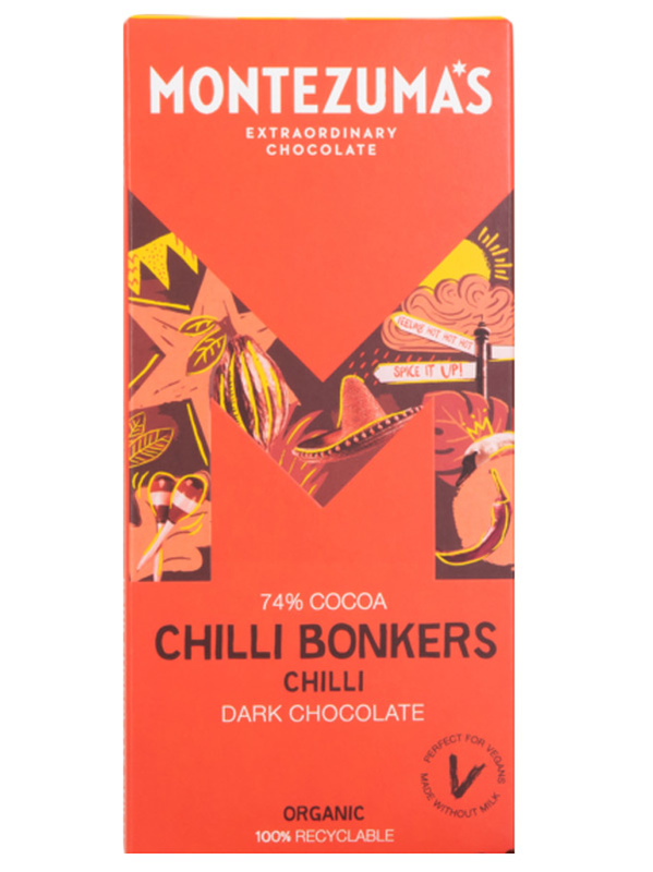 Organic Dark Chocolate Chilli 90g (Montezuma's)