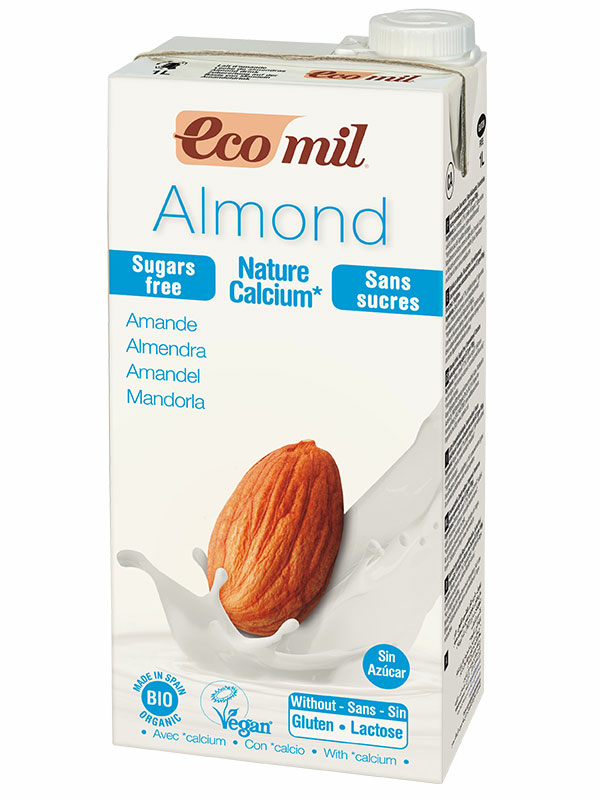 Sugar-Free Almond Drink with Calcium, Organic 1 Litre (Ecomil)
