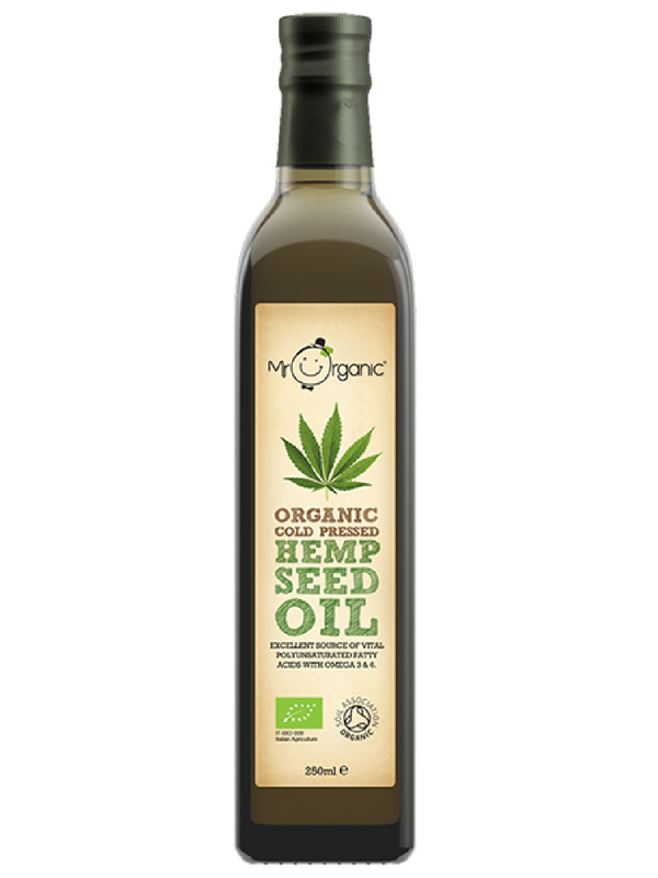Cold Pressed Hemp Seed Oil 250ml, Organic (Mr Organic)