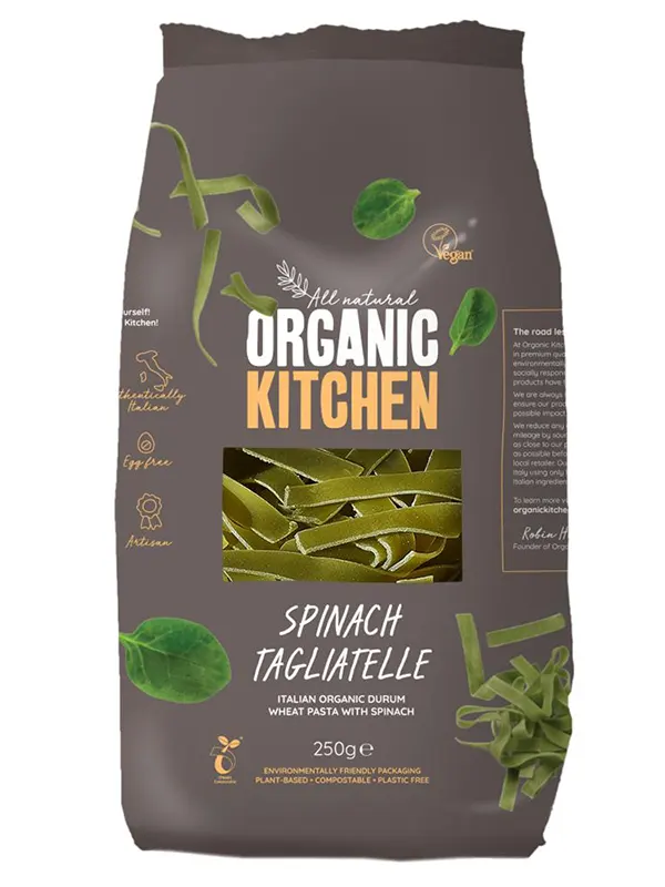 Organic Italian Spinach Tagliatelle 250g (Organic Kitchen)