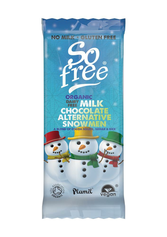 So Free Milk Alternative Snowmen Tray 30g, Organic (Plamil)