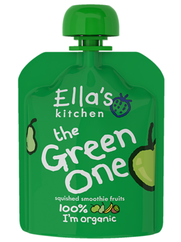 Stage 2 The Green One Smoothie, Organic Single Pouch 90g (Ella's
