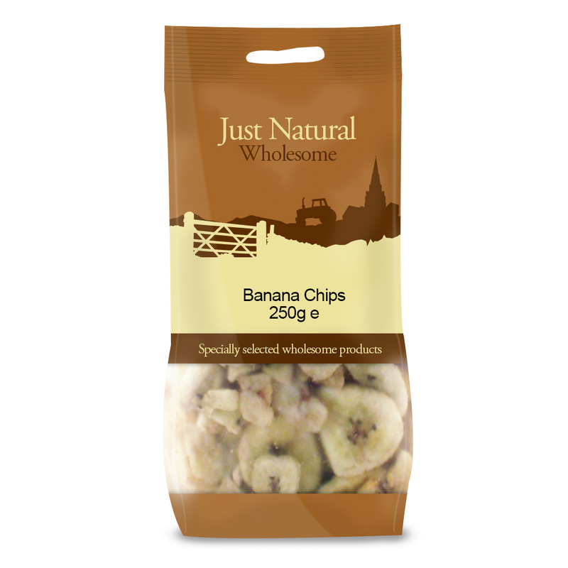Sweetened Banana Chips 250g (Just Natural Wholesome)