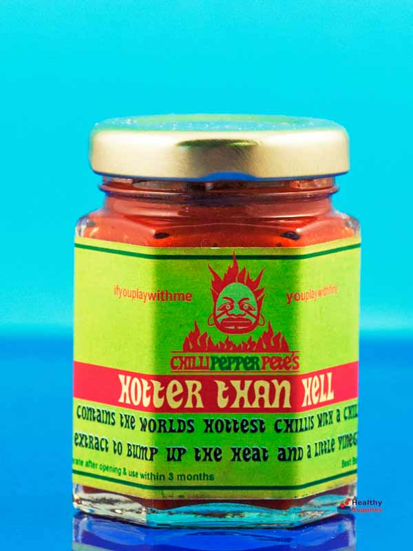 Hotter Than Hell Chilli Sauce 55ml (Chilli Pepper Pete's) Healthy Supplies