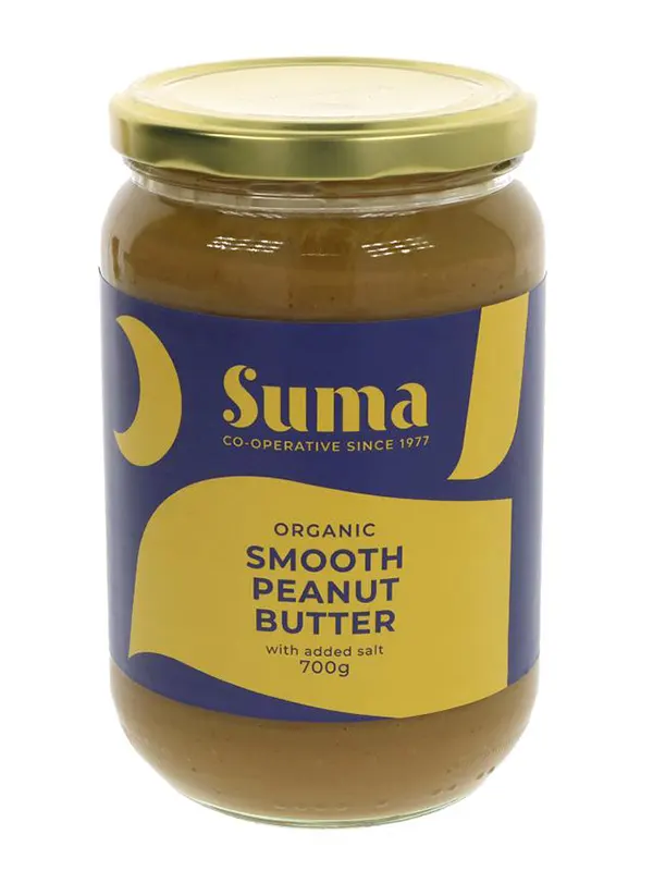 Organic Smooth Peanut Butter Salted 700g (Suma)