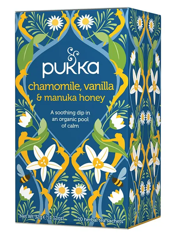 Organic Chamomile Vanilla and Manuka Honey 20 x Sachets (Pukka)