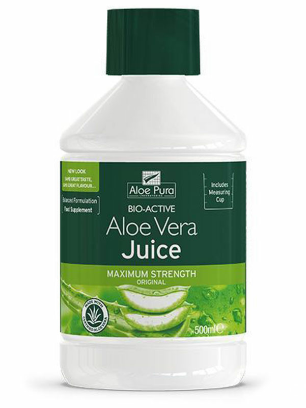 Aloe Vera Juice Max Strength 500ml (Aloe Pura)
