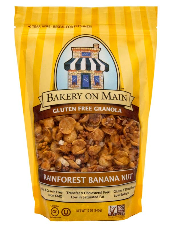 Rainforest Banana Nut Granola, Gluten Free 340g (Bakery on Main)