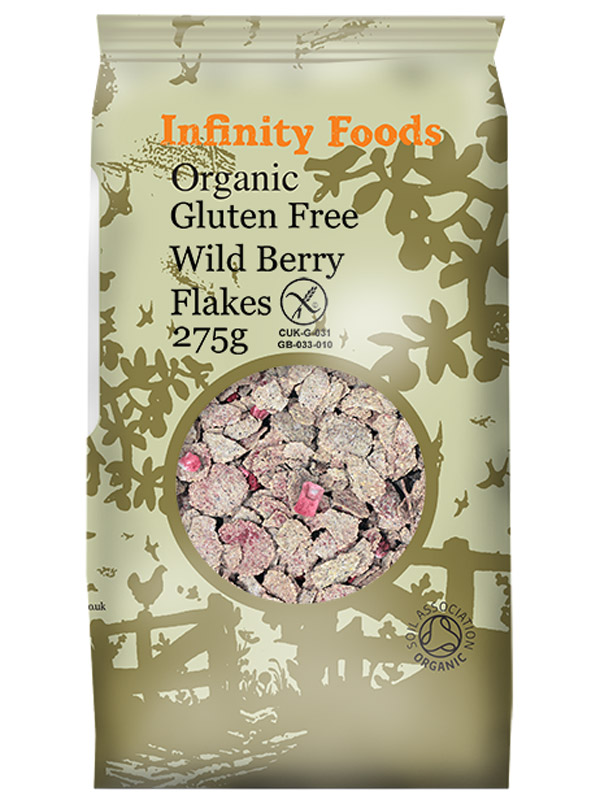 Wild Berry Flakes, Gluten-Free, Organic 275g (Infinity Foods)