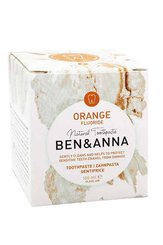 Organic Orange Toothpaste with Fluoride 100ml (Ben & Anna) Healthy