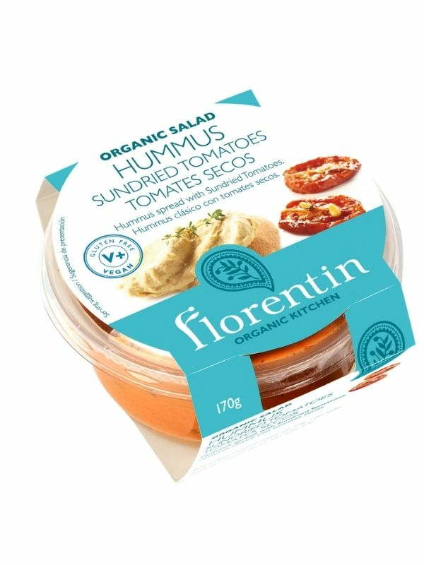 Organic Hummus Sundried Tomatoes 170g (Florentin Organic Mediterranea)