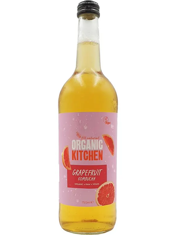 Organic Kombucha Grapefruit 750ml (Organic Kitchen)