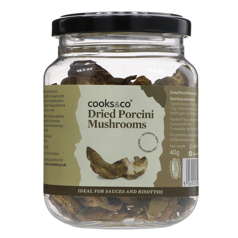 Dried Porcini Mushrooms 40g (Cooks and Co) Healthy Supplies