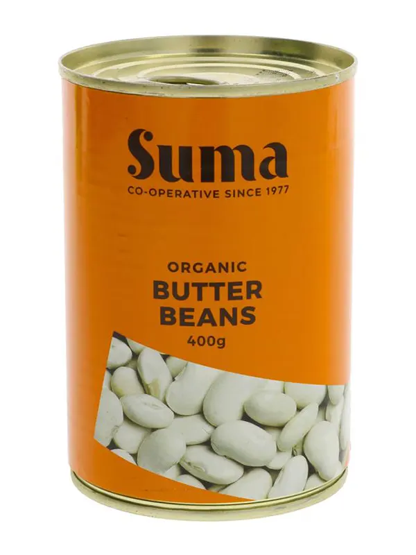 Organic Butter Beans 400g (Suma)