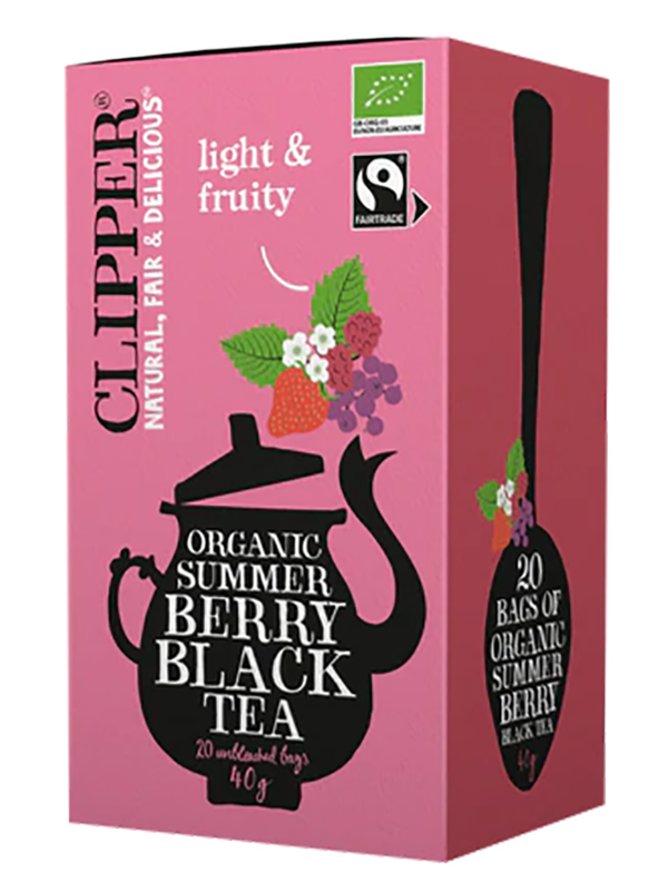 Organic Summer Berry Black Tea 20 Bags (Clipper)