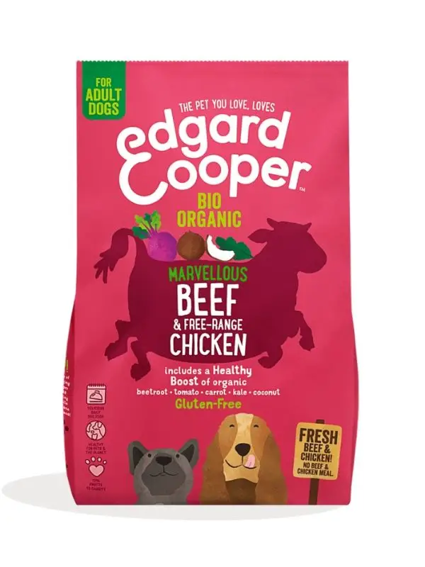 Beef and Chicken With Beetroot and Kale, Organic 700g (Edgard & Cooper