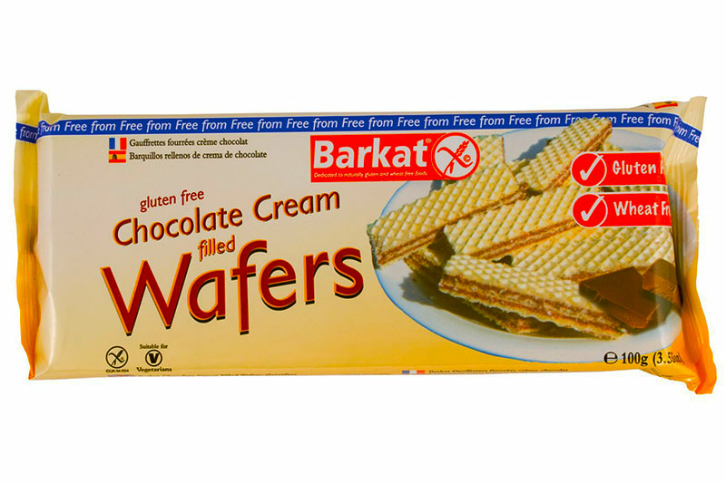 Chocolate Cream Wafers, Gluten-Free 100g (Barkat)