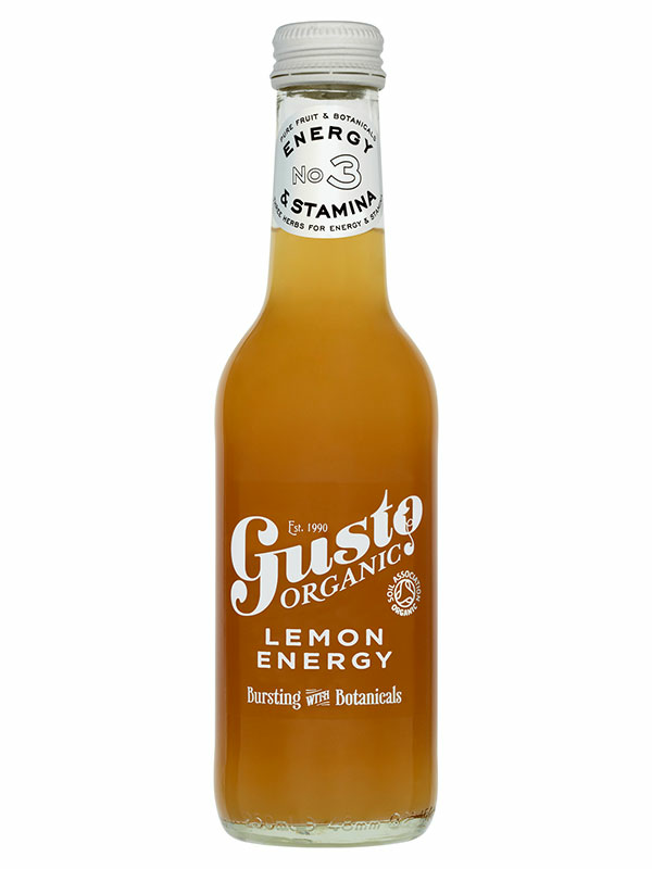 Lemon Energy Drink, Organic 250ml (Gusto)