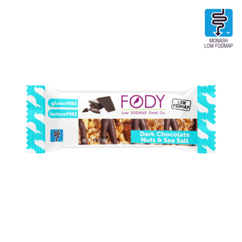 Dark Choc Nuts & Sea Salt Bar 40g (Fody) Healthy Supplies