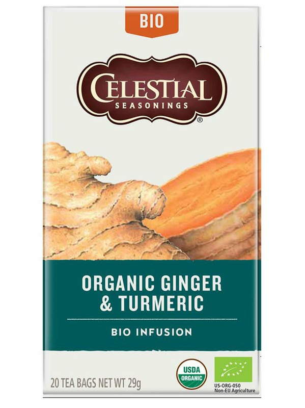 Ginger & Turmeric Tea, 20 Tea Bags (Celestial Seasonings)