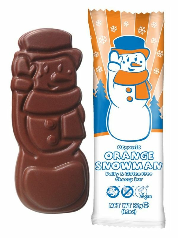 Dairy-Free Chocolate Orange Snowman 32g, Organic (Moo Free)