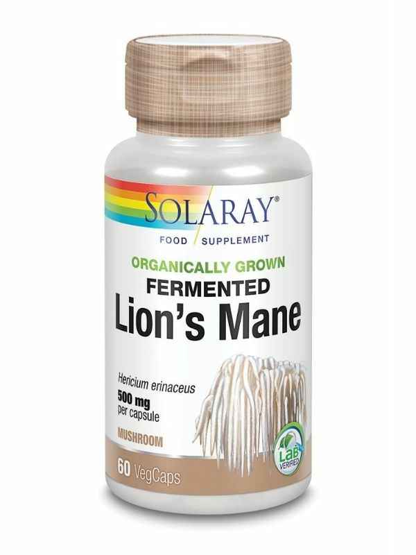 Fermented Lion's Mane 60 Capsules (Solaray)