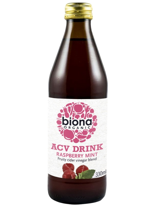 Apple Cider Vinegar Drink Raspberry and Mint 330ml, Organic (Biona)