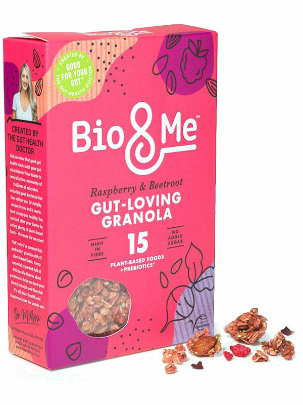 Raspberry & Beetroot Prebiotic Granola 360g (Bio&Me)