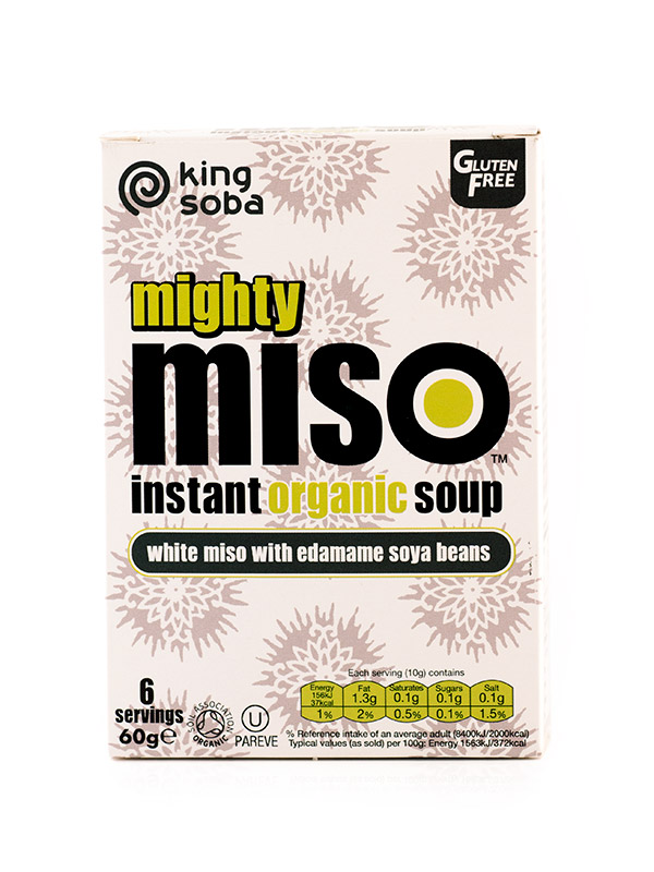 Mighty Miso Edamame Soy Bean Instant Soup 60g (King Soba)