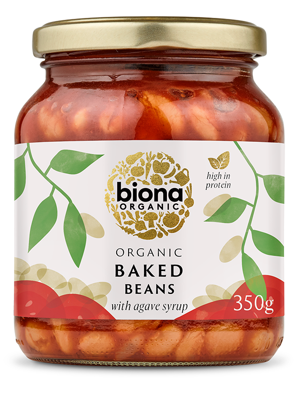 Organic Baked Beans in Tomato Sauce 350g (Biona)