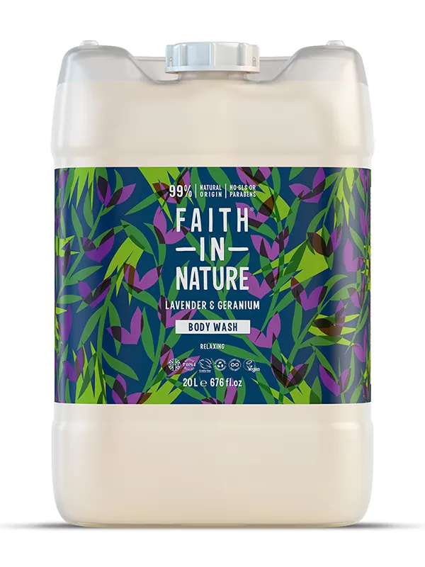 Body Wash Lavender and Geranium 20L (Faith In Nature)