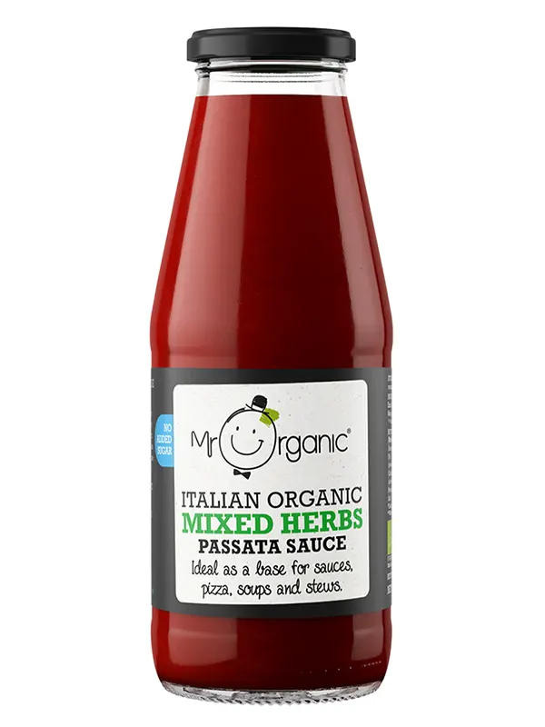 Organic Mixed Herbs Passata Sauce 400g (Mr Organic)
