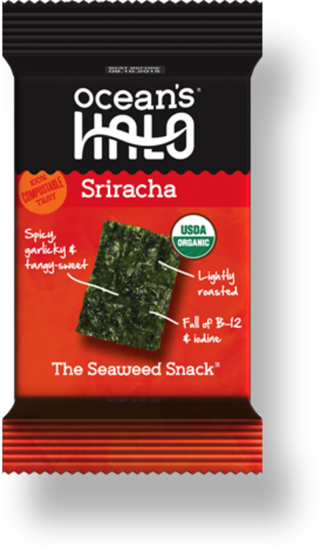 Sriracha Seaweed Snack, Organic 4g (Ocean's Halo)
