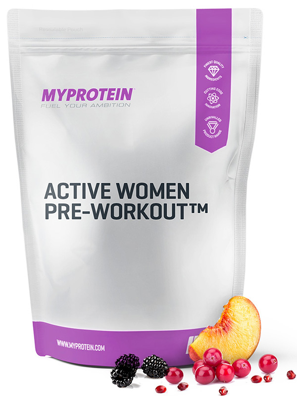 Active Women's Cranberry & Pomegranate Pre-workout Blend 500g (MyProtein)