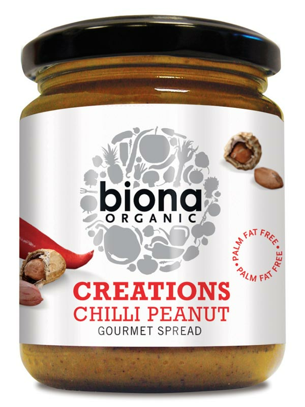 Chilli Peanut Spread, Organic 250g (Biona)