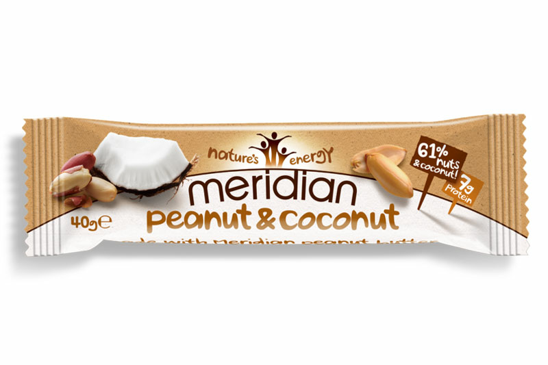 Peanut & Coconut Bar 40g (Meridian)
