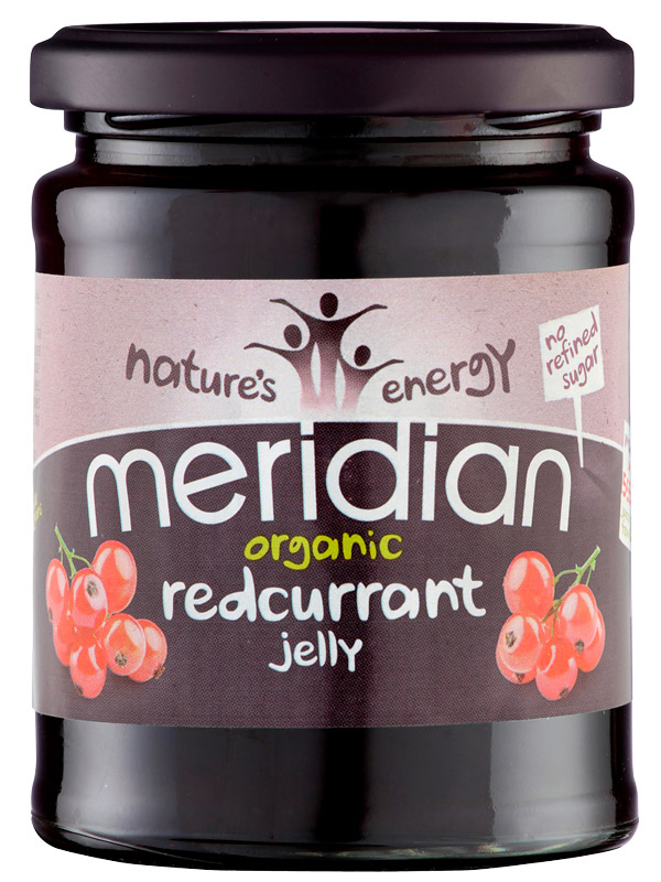 Redcurrant Fruit Jelly, Organic 284g (Meridian)