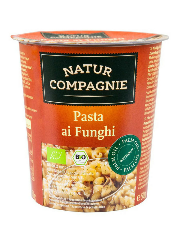 Mushroom Pasta Snack Pot 50g, Organic (Granovita)