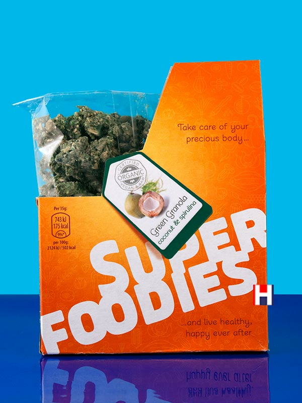 Coconut & Spirulina Granola, Organic 200g (Superfoodies)