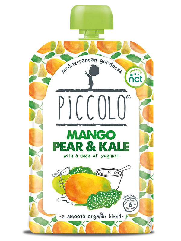 Mango, Pear & Kale Purée, Organic 100g (Piccolo)