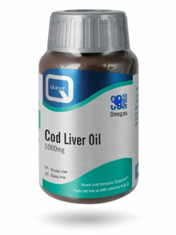 Cod Liver Oil 1000mg 90 capsule (Quest)
