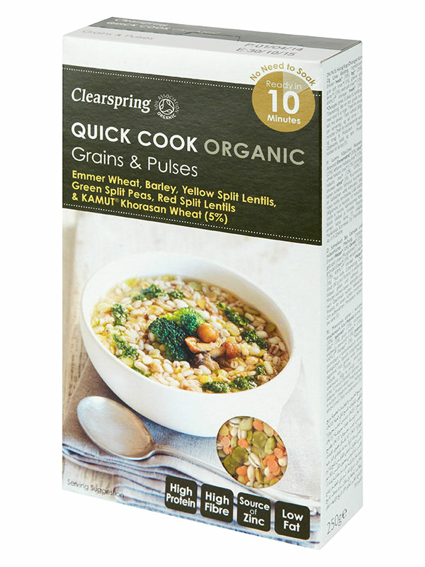 Quick Cook Grains & Pulses, Organic 250g (Clearspring)