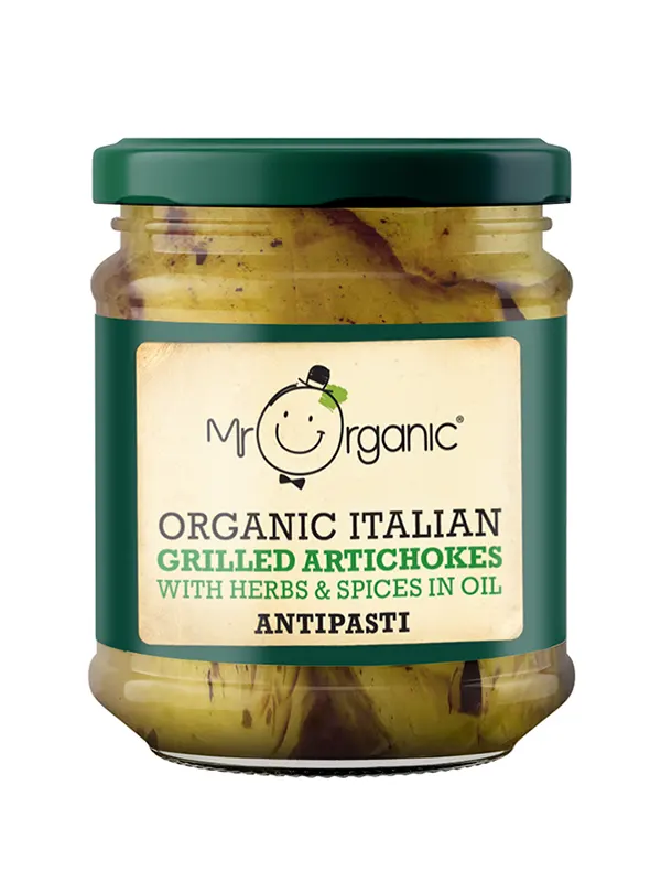 Organic Grilled Artichoke Antipasti 190g (Mr Organic)